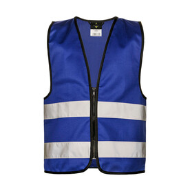 Korntex Functional Zipper Vest for Kids Aalborg, Royal Blue, 2XS bedrucken, Art.-Nr. 413133001