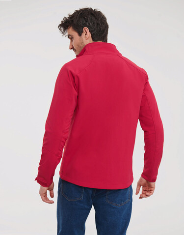 Russell Europe Men`s Bionic Softshell Jacket, French Navy, L bedrucken, Art.-Nr. 417002015