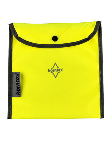 Korntex Hi-Vis Biker Vest Schleiz, Yellow, L bedrucken, Art.-Nr. 417136004