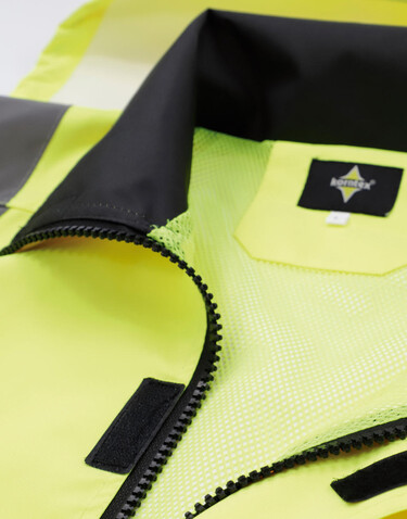 Korntex Hi-Vis Rain Jacket Lite Kaunas, Orange, S bedrucken, Art.-Nr. 422134102