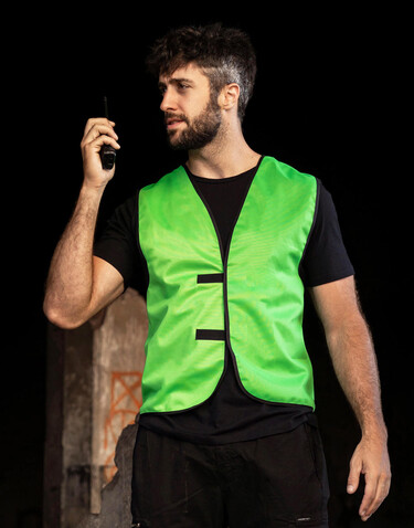 Korntex Identification Vest Leipzig, White, S bedrucken, Art.-Nr. 423130002