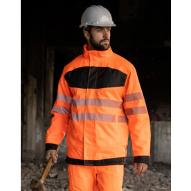 Korntex EOS - Hi-Vis Parka, Orange/Black, S bedrucken, Art.-Nr. 425134601