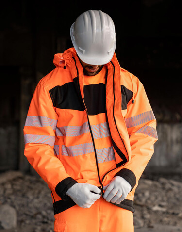 Korntex EOS - Hi-Vis Parka, Orange/Black, S bedrucken, Art.-Nr. 425134601