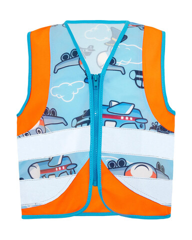 Korntex Children`s Safety Vest Action, Plane Orange, XS bedrucken, Art.-Nr. 432138122 Korntex Children`s Safety Vest Action, Plane Orange, XS bedrucken, Art.-Nr. 432138122