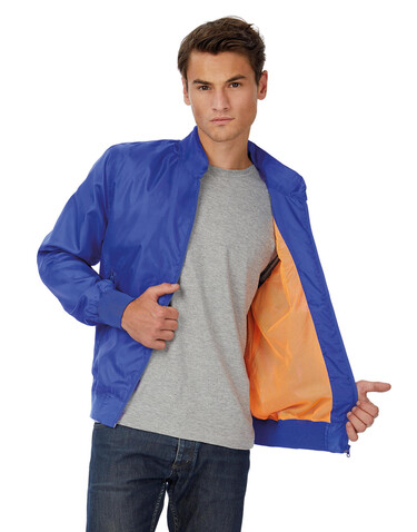 B &amp; C Trooper/men Jacket, Black/Cobalt Blue, S bedrucken, Art.-Nr. 440421553