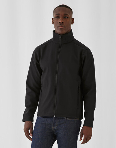 B &amp; C ID.701 Softshell Jacket, Dark Grey/Neon Orange, L bedrucken, Art.-Nr. 445421705