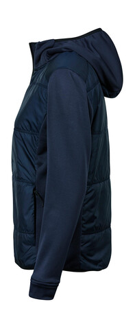 Tee Jays Womens Hybrid-Stretch Hooded Jacket, Black/Black, S bedrucken, Art.-Nr. 456541773
