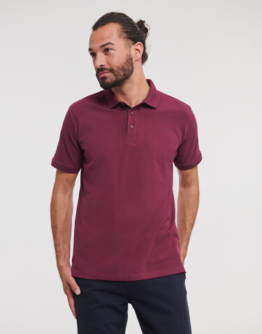 Russell Europe Men`s Pure Organic Polo, White, 3XL bedrucken, Art.-Nr. 505000008