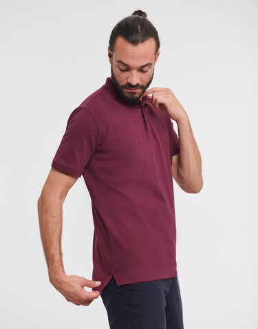 Russell Europe Men`s Pure Organic Polo, White, 3XL bedrucken, Art.-Nr. 505000008
