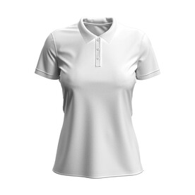 Stedman Stretch Polo for women, White, L bedrucken, Art.-Nr. 511050005