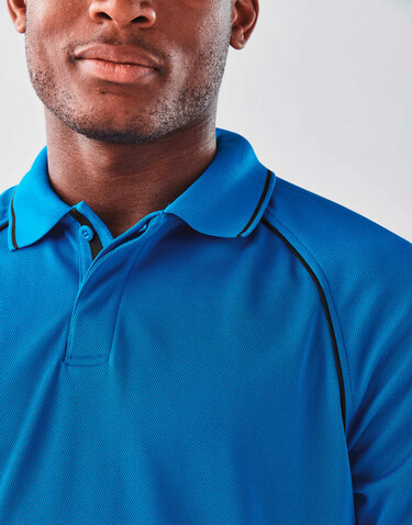 StormTech Endurance HD Polo, Black/Dolphin, S bedrucken, Art.-Nr. 515181811