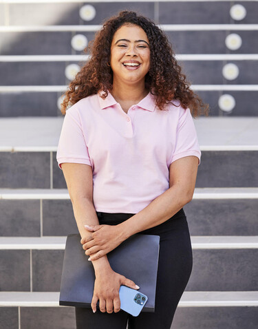 Fruit of the Loom Ladies` Premium Polo, Deep Navy, XS (8) bedrucken, Art.-Nr. 528012022