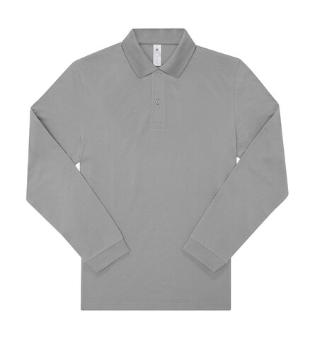 B &amp; C My Polo 180 LSL, Sport Grey, S bedrucken, Art.-Nr. 528421252
