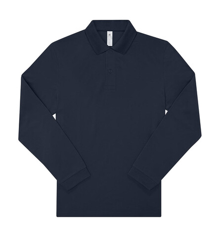 B &amp; C My Polo 180 LSL, Navy, XL bedrucken, Art.-Nr. 528422005