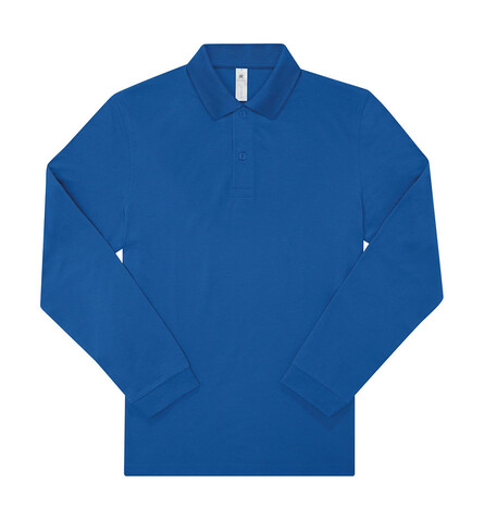 B &amp; C My Polo 180 LSL, Royal Blue, M bedrucken, Art.-Nr. 528423003