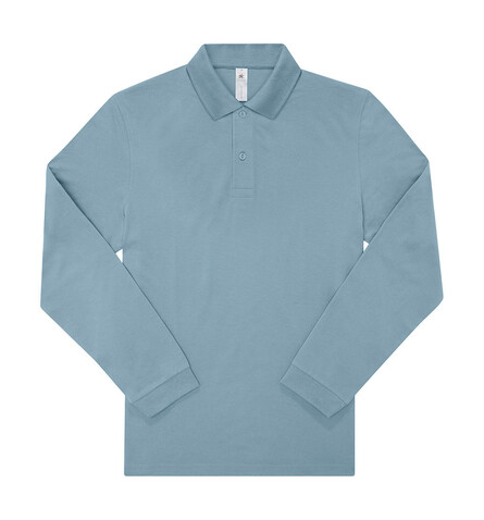 B &amp; C My Polo 210 LSL, Amalfi Blue, 3XL bedrucken, Art.-Nr. 530423057