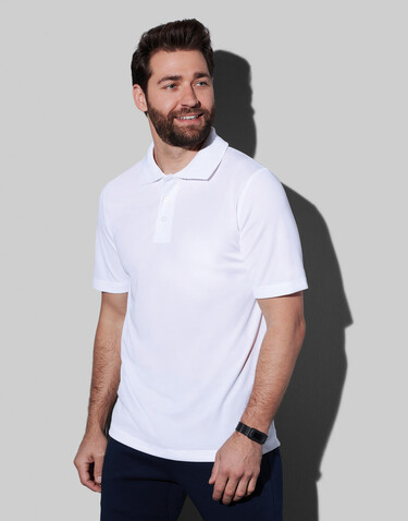 Stedman Active 140 Polo Men, White, S bedrucken, Art.-Nr. 592050003