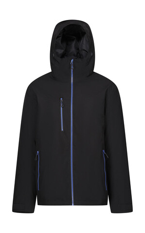Regatta Navigate Waterproof Jacket, Black/New Royal, S bedrucken, Art.-Nr. 601171493