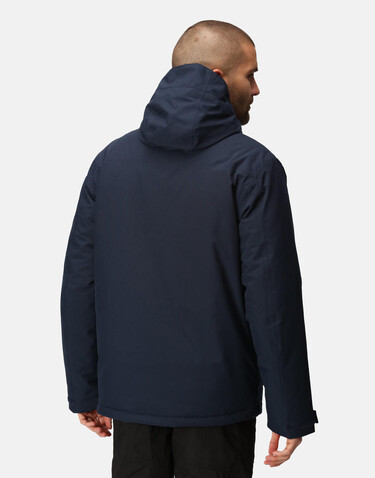 Regatta Navigate Waterproof Jacket, Black/New Royal, S bedrucken, Art.-Nr. 601171493
