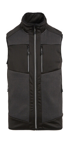Regatta E-Volve Stretch Hybrid Midlayer Bodywarmer, Ash/Black, XS bedrucken, Art.-Nr. 604171592