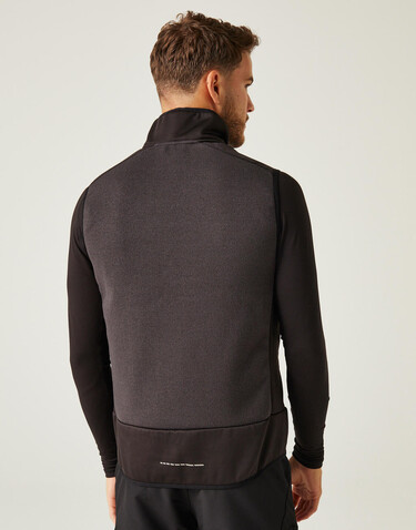 Regatta E-Volve Stretch Hybrid Midlayer Bodywarmer, Ash/Black, XS bedrucken, Art.-Nr. 604171592