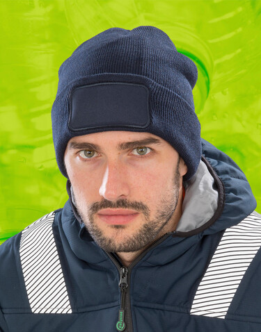 Result Recycled Thinsulate™ Printers Beanie, Black, One Size bedrucken, Art.-Nr. 604331010