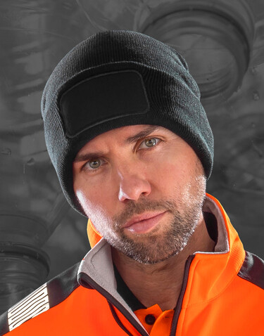Result Recycled Thinsulate™ Printers Beanie, Black, One Size bedrucken, Art.-Nr. 604331010