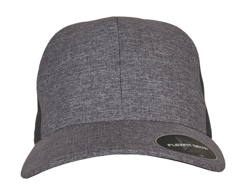Flexfit Flexfit Delta® Carbon Cap – 2 Tone, Melange Blue/Melange Charcoal, S/M bedrucken, Art.-Nr. 606683571