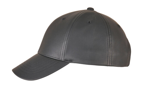 Flexfit Synthetic Leather Alpha Shape Dad Cap, Black, One Size bedrucken, Art.-Nr. 607681010