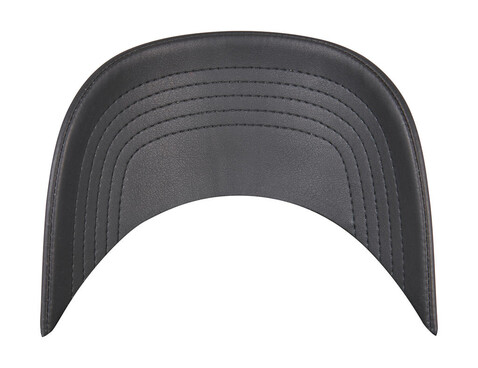 Flexfit Synthetic Leather Alpha Shape Dad Cap, Black, One Size bedrucken, Art.-Nr. 607681010