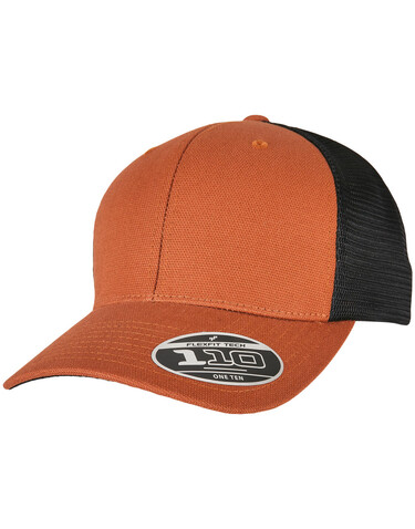 Flexfit 110 Structured Canvas Trucker, Black, One Size bedrucken, Art.-Nr. 610681010