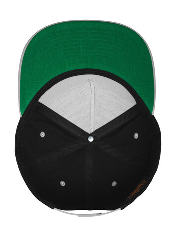 Flexfit Classic 5 Panel Snapback, Black/Silver, One Size bedrucken, Art.-Nr. 614681580
