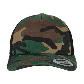 Flexfit Camo Trucker Cap, Wood Camo/Black, One Size bedrucken, Art.-Nr. 615687530 Flexfit Camo Trucker Cap, Wood Camo/Black, One Size bedrucken, Art.-Nr. 615687530