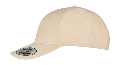 Flexfit 5-Panel Premium Curved Visor Snapback Cap, White, One Size bedrucken, Art.-Nr. 617680000