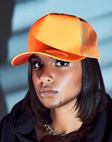 Flexfit Neon Retro Trucker, Neon Orange, One Size bedrucken, Art.-Nr. 621684050