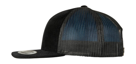 Flexfit Corduroy Retro Trucker, Black, One Size bedrucken, Art.-Nr. 622681010