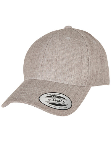 Flexfit Premium Curved Visor Snapback Cap, White, One Size bedrucken, Art.-Nr. 626680000