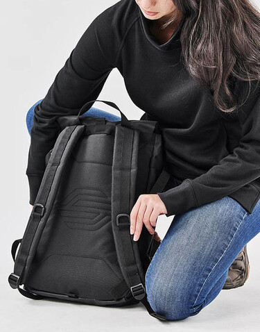 StormTech Chappaqua Backpack, Black, One Size bedrucken, Art.-Nr. 631181010