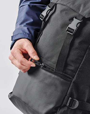 StormTech Chappaqua Backpack, Black, One Size bedrucken, Art.-Nr. 631181010