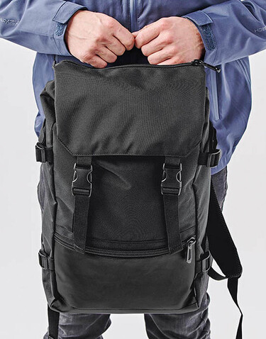 StormTech Chappaqua Backpack, Black, One Size bedrucken, Art.-Nr. 631181010