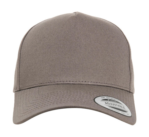 Flexfit 5-Panel Curved Classic Snapback, Grey, One Size bedrucken, Art.-Nr. 631681210