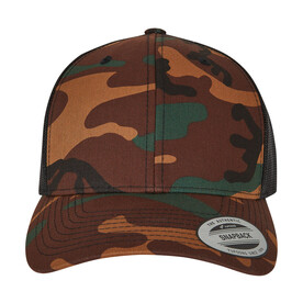 Flexfit Retro Trucker Camo, Camo/Black, One Size bedrucken, Art.-Nr. 632687580 Flexfit Retro Trucker Camo, Camo/Black, One Size bedrucken, Art.-Nr. 632687580