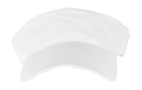 Flexfit Performance Visor Cap, White, One Size bedrucken, Art.-Nr. 634680000