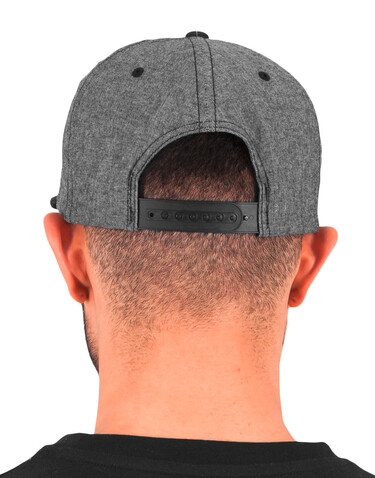 Flexfit Chambray-Suede Snapback, Blue/Beige, One Size bedrucken, Art.-Nr. 638683580