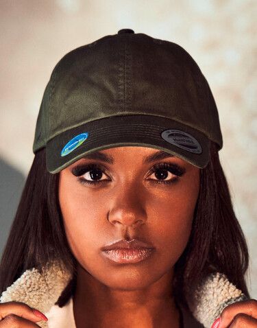 Flexfit Ecowash Dad Cap, Dark Navy, One Size bedrucken, Art.-Nr. 643682040