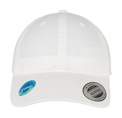 Flexfit Ecowash Dad Cap, White, One Size bedrucken, Art.-Nr. 643680000