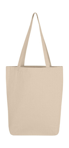 SG ACCESSORIES - BAGS Canvas Cotton Bag LH with Gusset, Natural, One Size bedrucken, Art.-Nr. 644570080