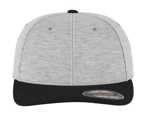 Flexfit Flexfit Double Jersey 2-Tone, Grey/Black, S/M bedrucken, Art.-Nr. 646681411
