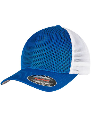 Flexfit Flexfit 360 Omnimesh Cap 2-Tone, Royal/White, S/M bedrucken, Art.-Nr. 648683531