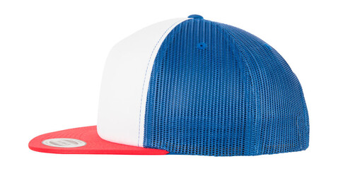 Flexfit Foam Trucker with White Front, Red/White/Royal, One Size bedrucken, Art.-Nr. 652684830 Flexfit Foam Trucker with White Front, Red/White/Royal, One Size bedrucken, Art.-Nr. 652684830